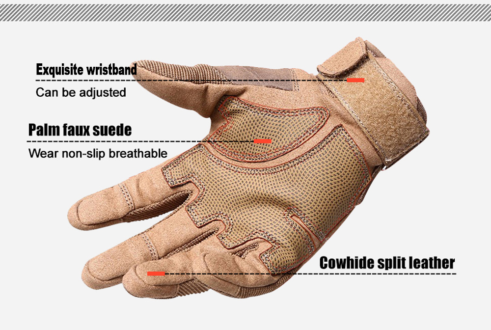 Men's Outdoor Tactics and Semi-full Finger O-slip Anti-slip Glove