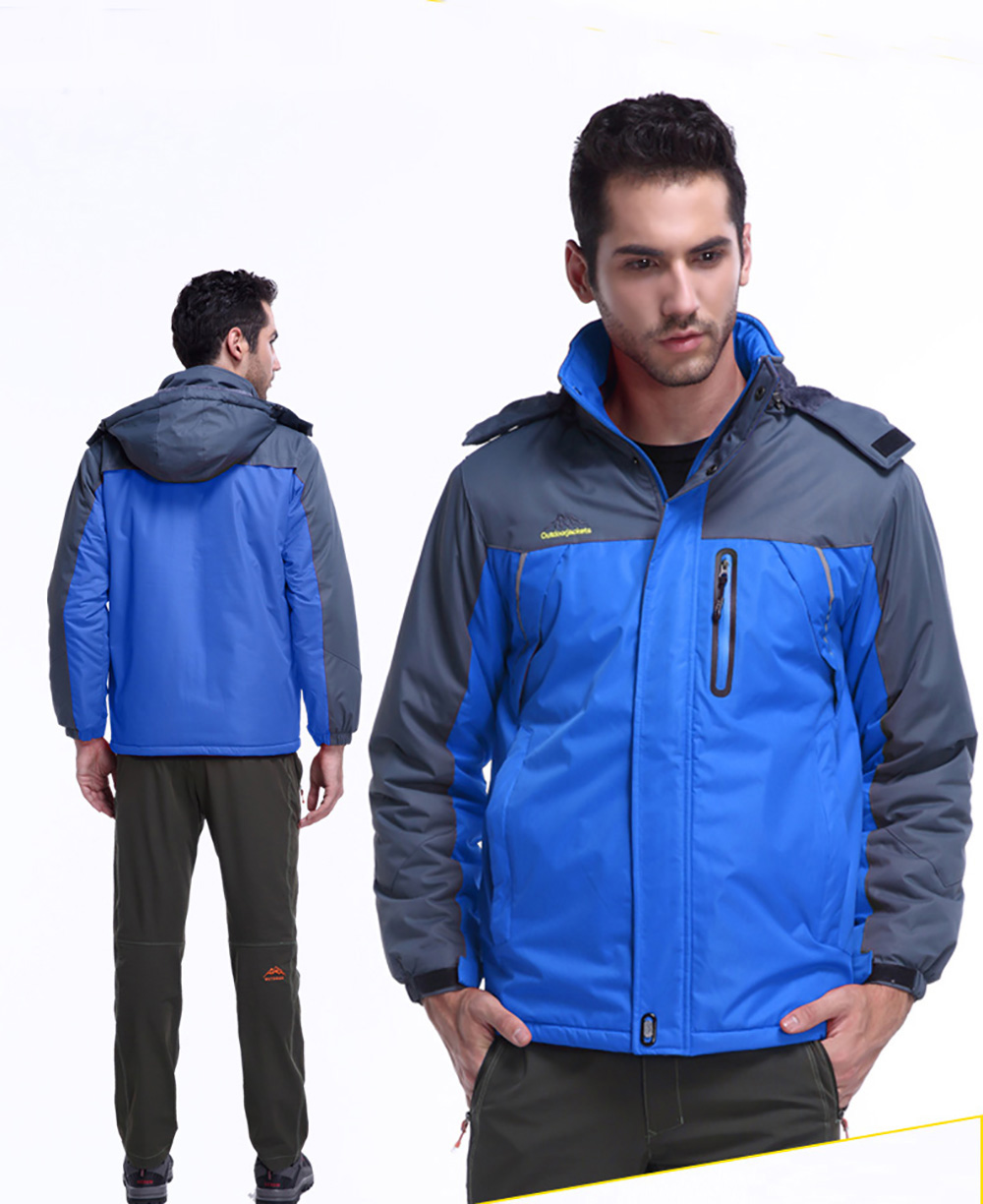 Pluse Size Outdoor Fashion Hooded Punch Jacket