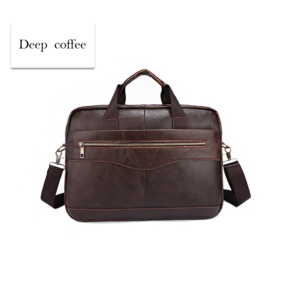First Layer Cowhide Men's Business Casual Computer Briefcase