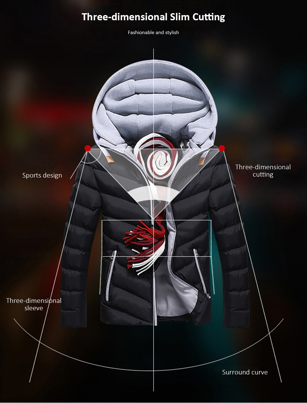 Men's Cotton Padded Down Jacket