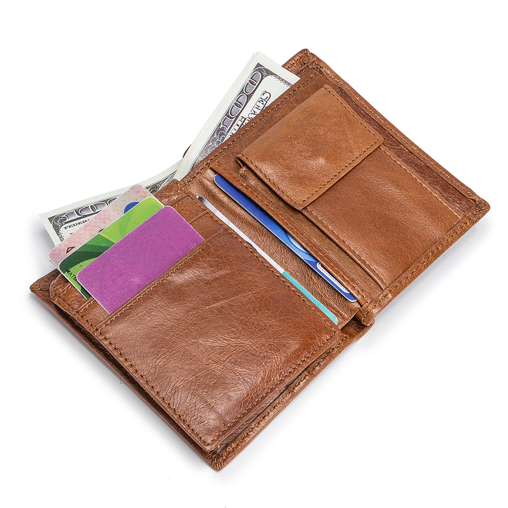 LAOSHIZI New Men's Casual Convenient Wallet Purse