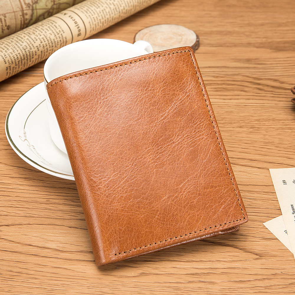 LAOSHIZI New Men's Casual Convenient Wallet Purse