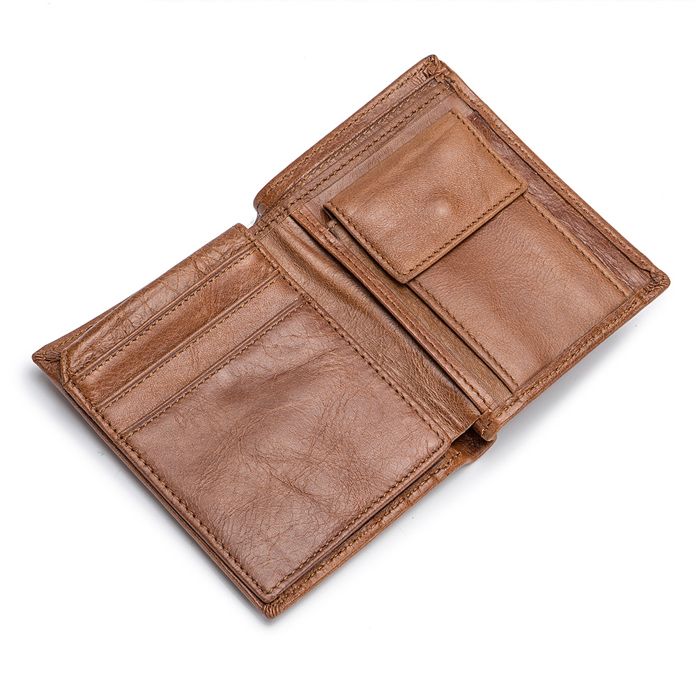 LAOSHIZI New Men's Casual Convenient Wallet Purse