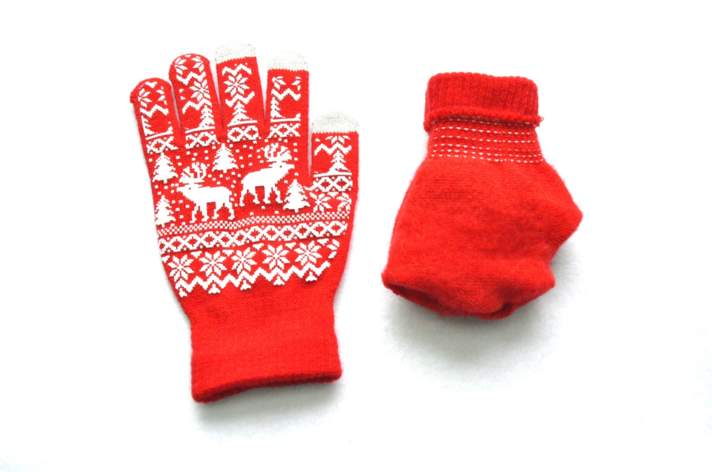 Winter Warm and Velvet Christmas Gloves
