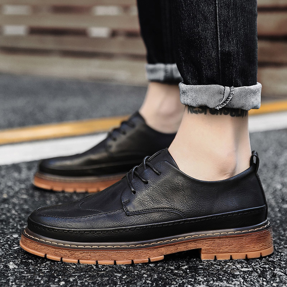 Autumn Winter New Vintage Shoes Men'S Casual Shoes