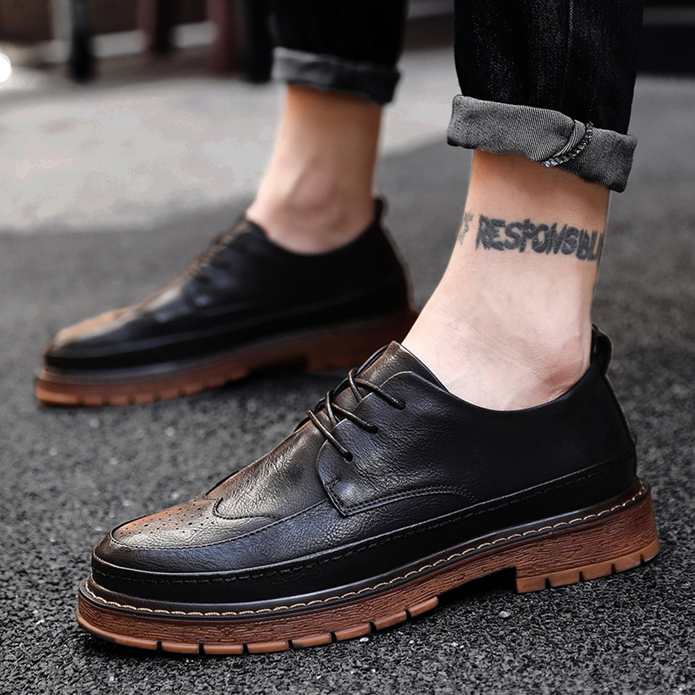 Autumn Winter New Vintage Shoes Men'S Casual Shoes