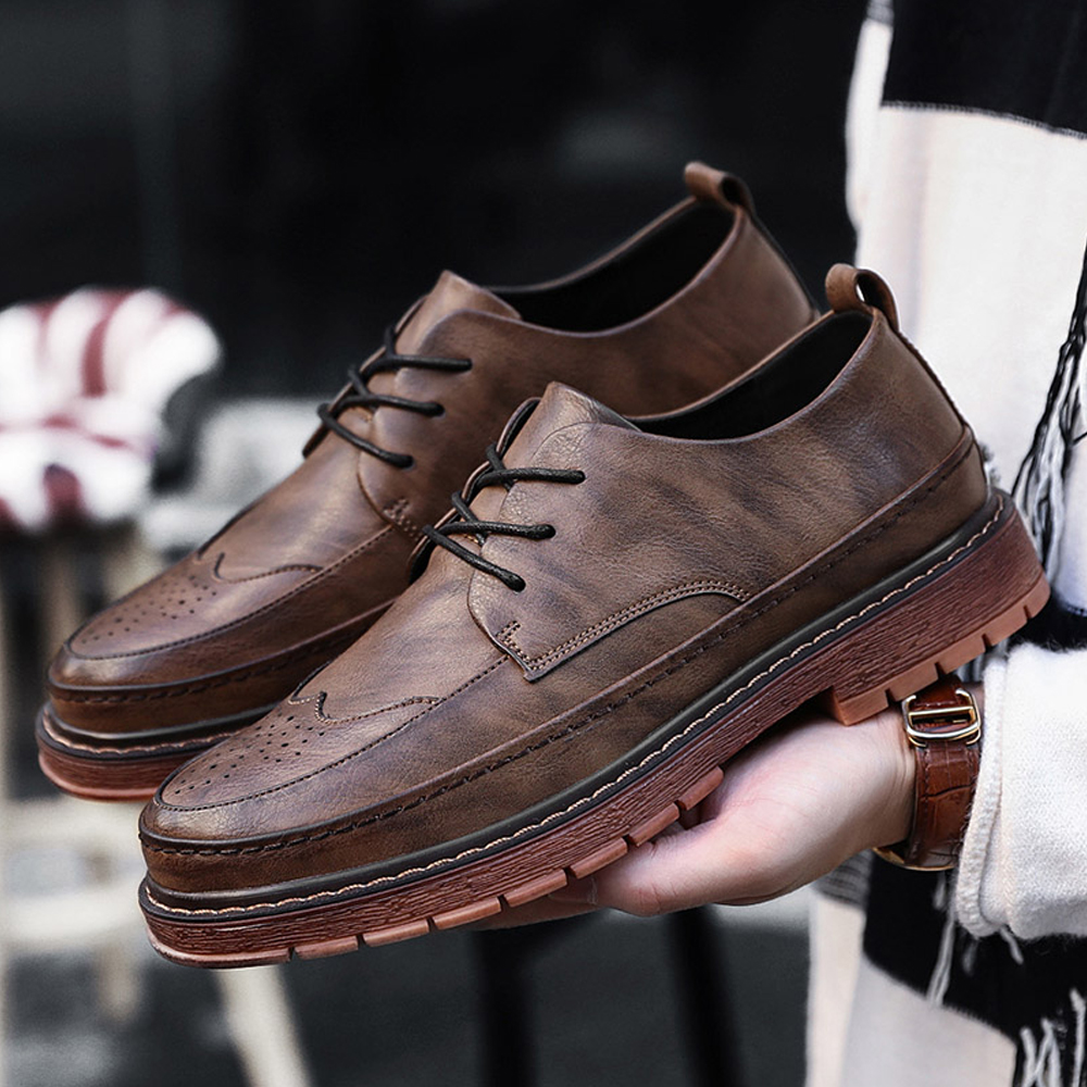 Autumn Winter New Vintage Shoes Men'S Casual Shoes