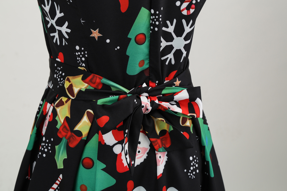 Hepburn Style S50 Waist Christmas Dress