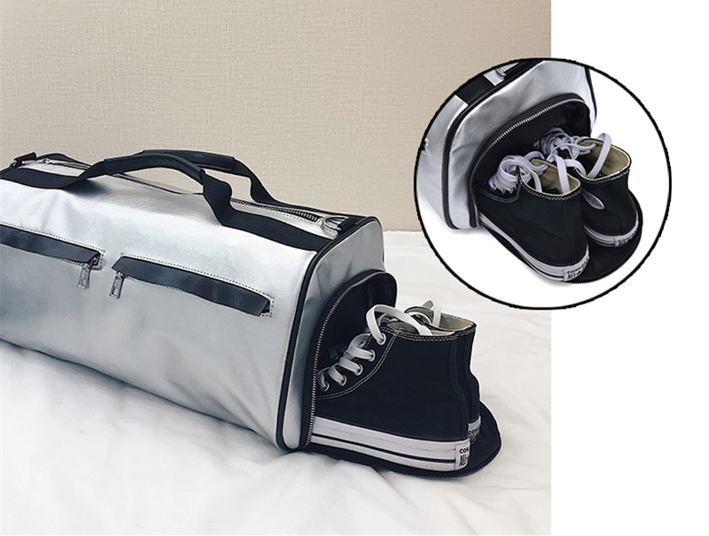 Large-Capacity Mobile Travel Clothes Bag Independent Shoe Gym Bag