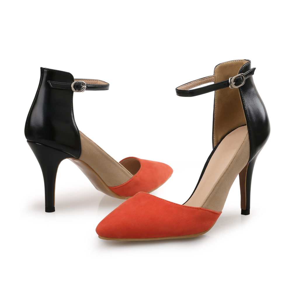 Baotou Hollow Word Buckle Stiletto Pointed Sexy Women'S Shoes