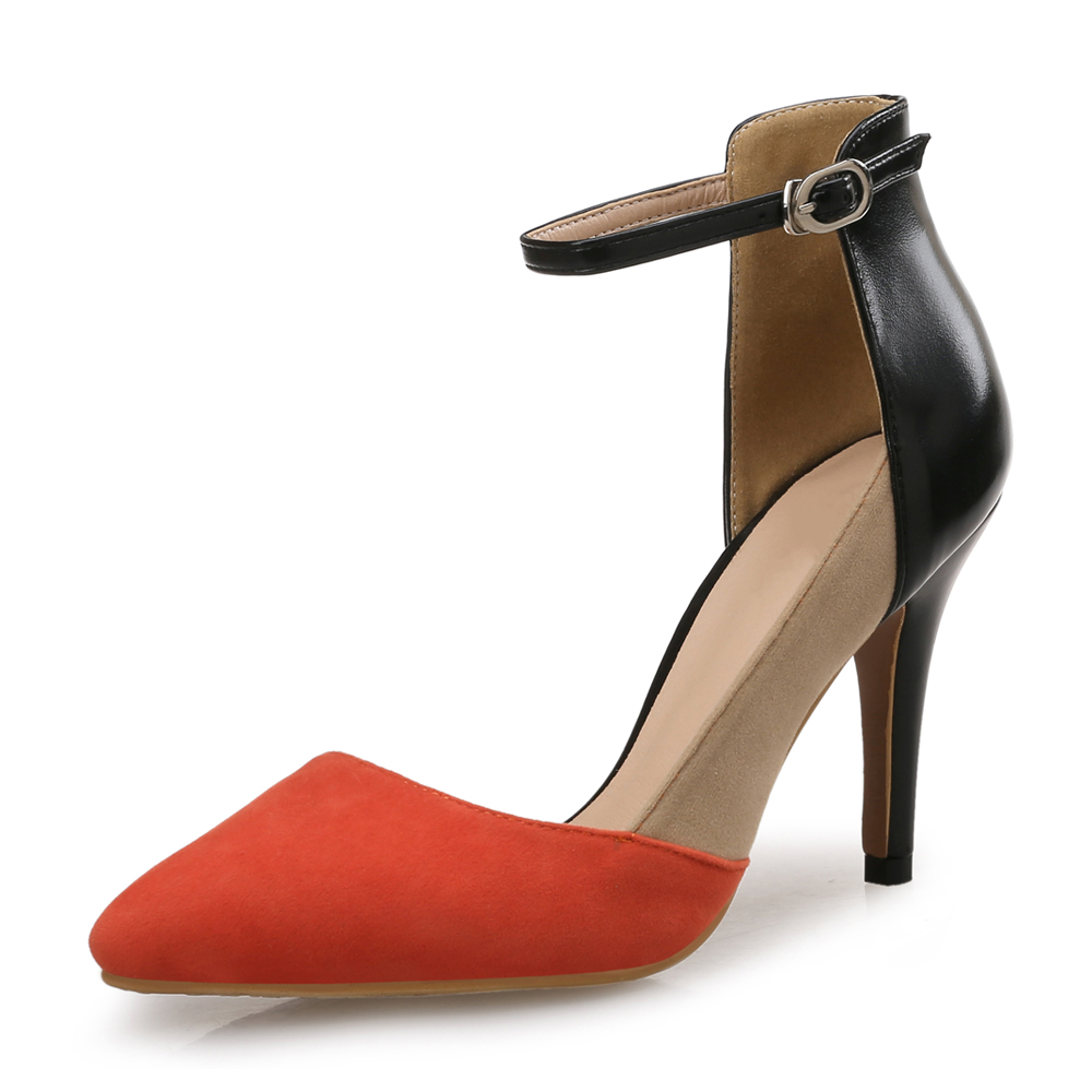 Baotou Hollow Word Buckle Stiletto Pointed Sexy Women'S Shoes