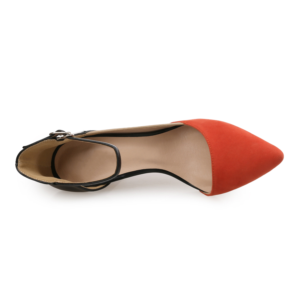 Baotou Hollow Word Buckle Stiletto Pointed Sexy Women'S Shoes