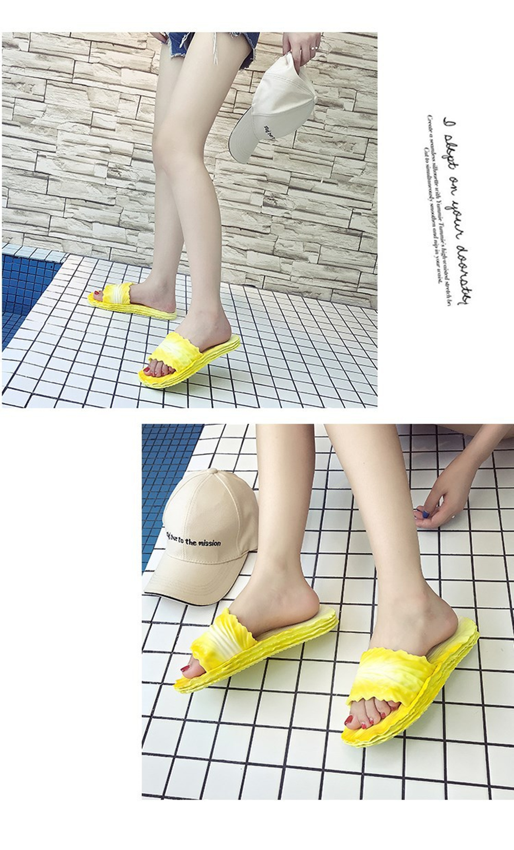 Creative Chinese Cabbage Slip-Proof Flexible Rubber Slippers By Network Celebrit