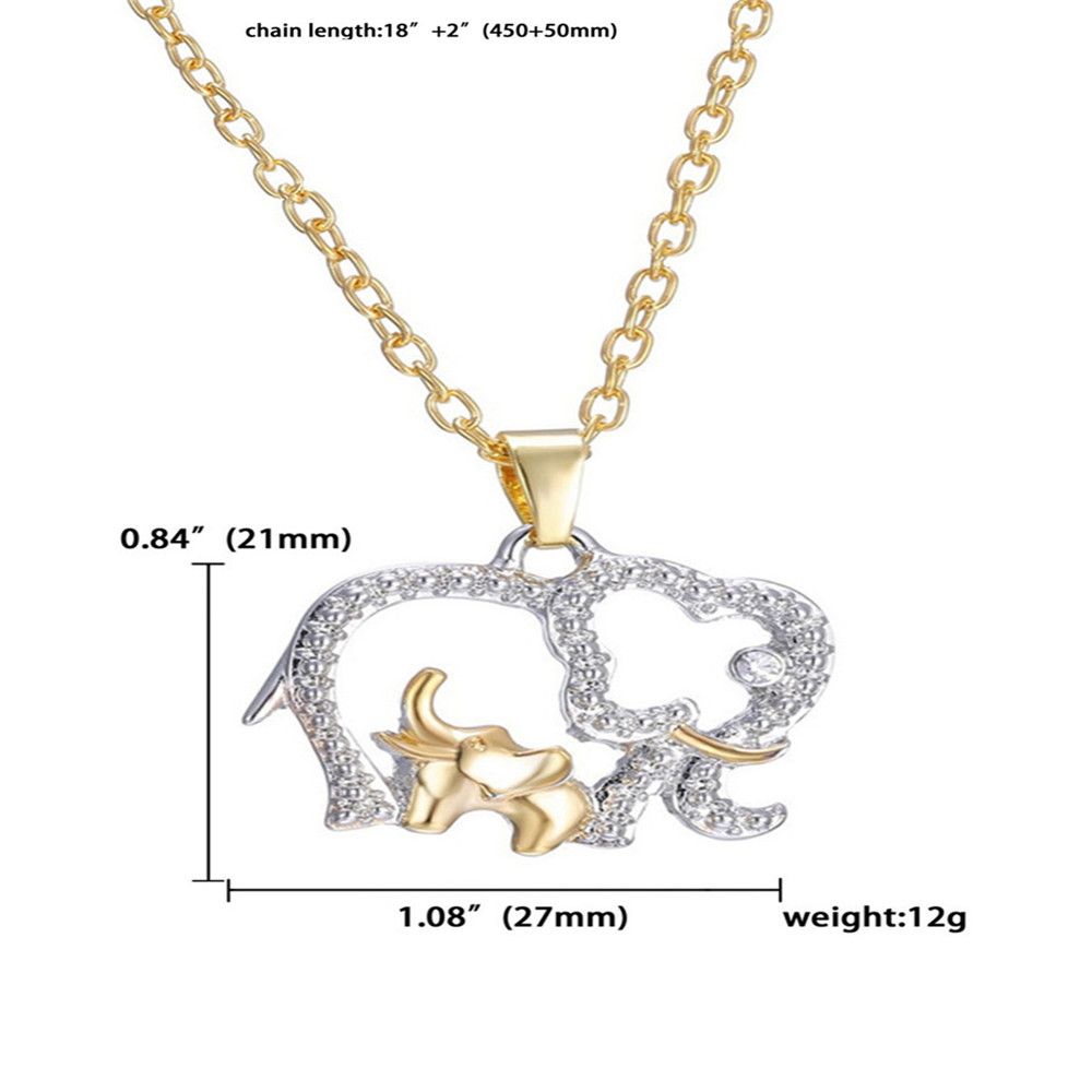 Creative Fashion Women's Elephant Stitching Necklace