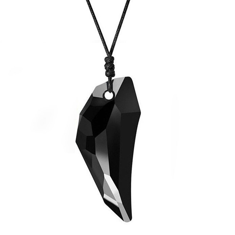 Wolf Tooth Crystal Pendant Necklace