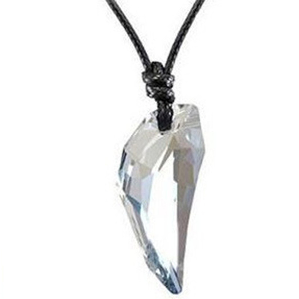 Wolf Tooth Crystal Pendant Necklace