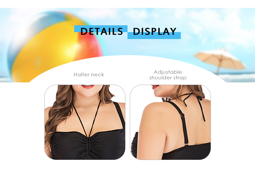 Plus Size Bikini Swimwear Women Swimsuit Two Pieces Tankini Beachwear