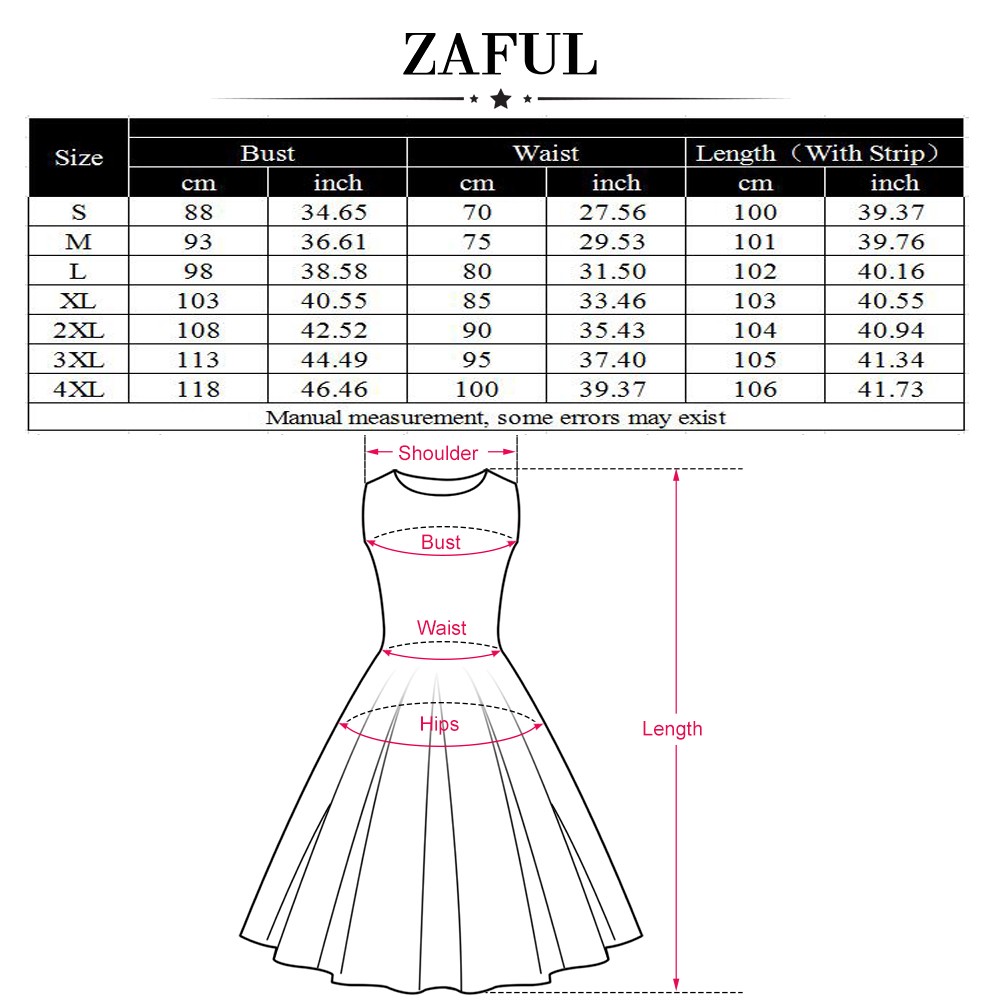 Zaful Hepburn Vintage Series Women Dress Spring And Summer Straps Fashion Dot Printing Bowknot Chest Design Sleeveless Corset Retro Dress