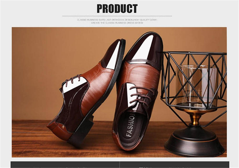 Leather Shoes Pointed Men Ballroom Dance Bureau Dress Shoes Man