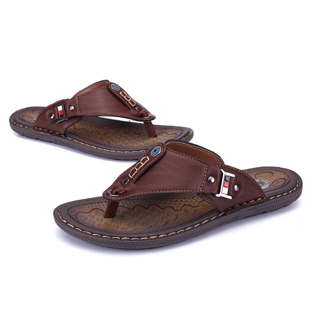 New Arrival Summer Men Flip Flops High Quality Beach Sandals Non-Slide Male