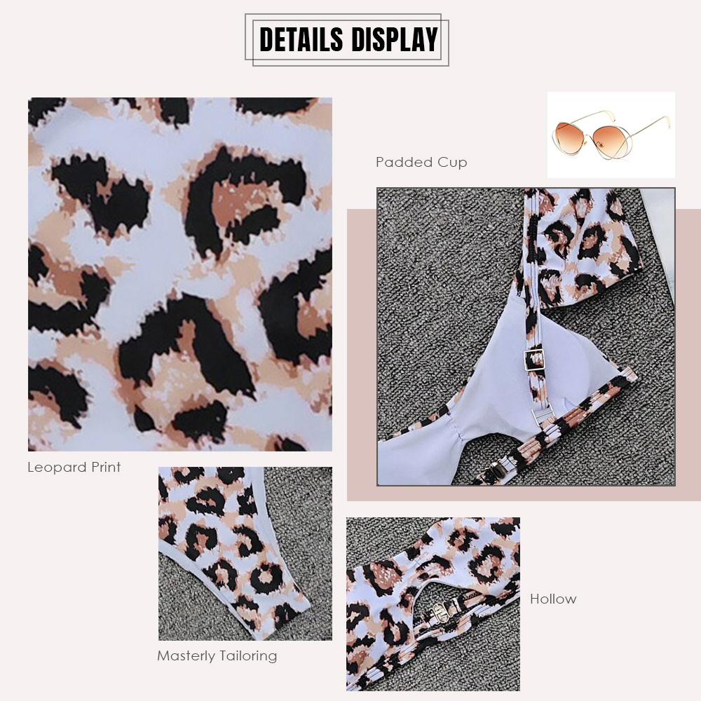 Two-piece Swimsuit Leopard Print Sexy Bikini Set