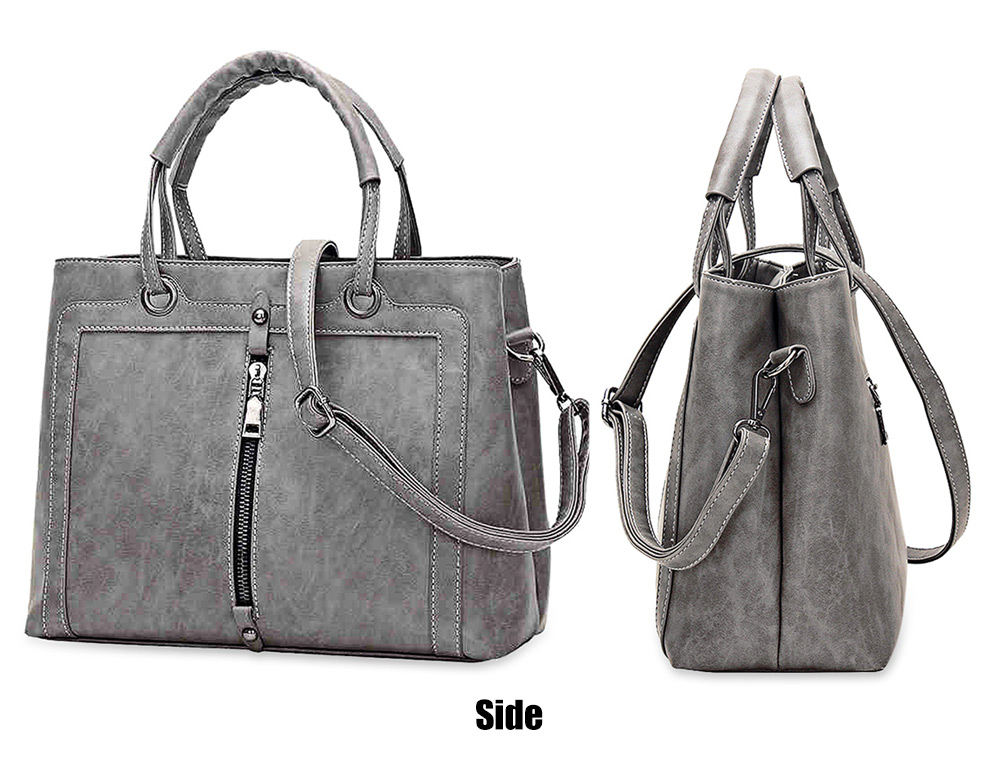 Guapabien Elegant Faux Leather Women Tote Bag