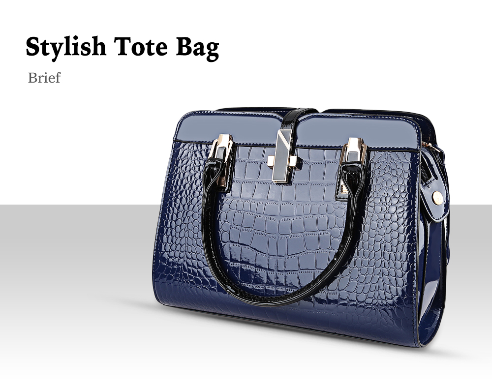 Guapabien Stylish PU Leather Women Tote Bag