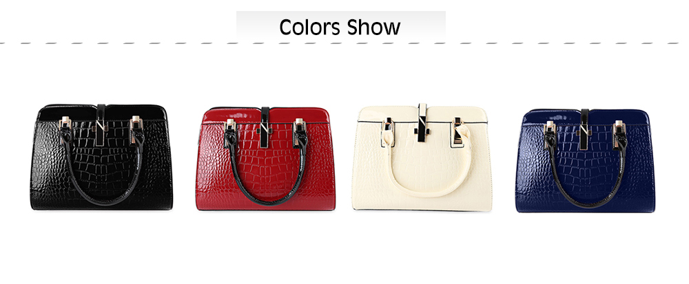 Guapabien Stylish PU Leather Women Tote Bag