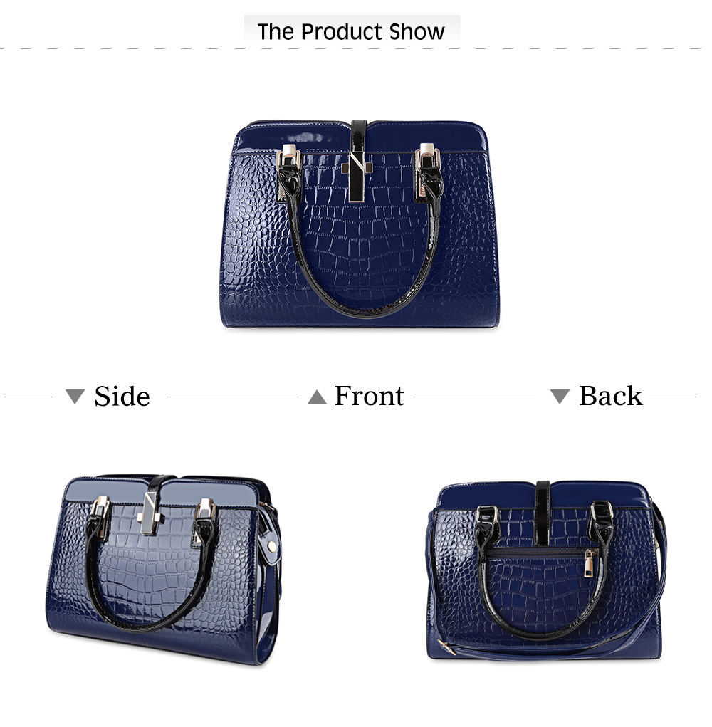 Guapabien Stylish PU Leather Women Tote Bag