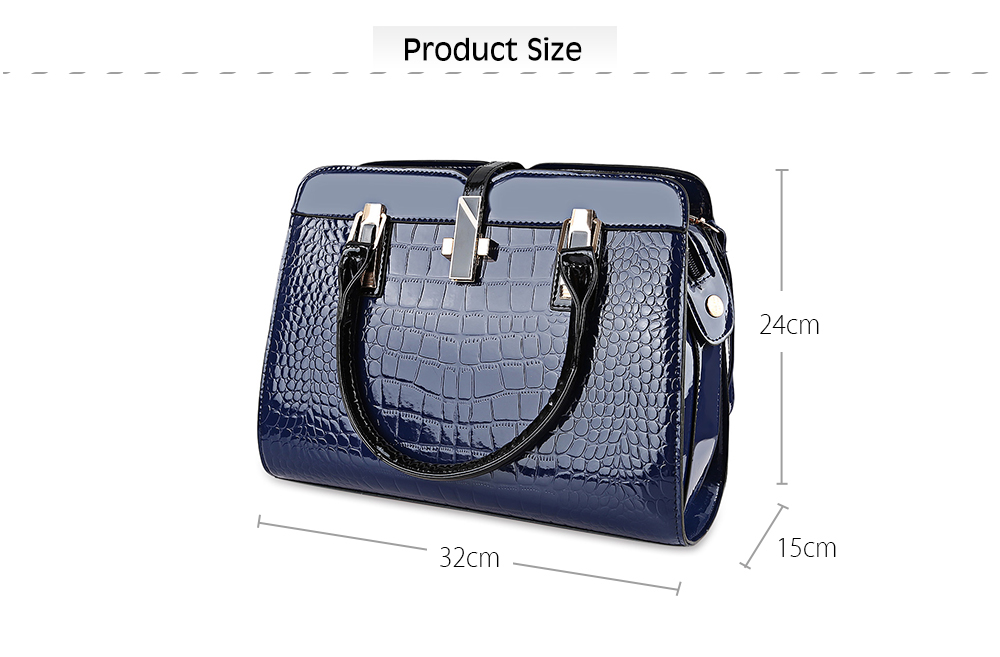 Guapabien Stylish PU Leather Women Tote Bag