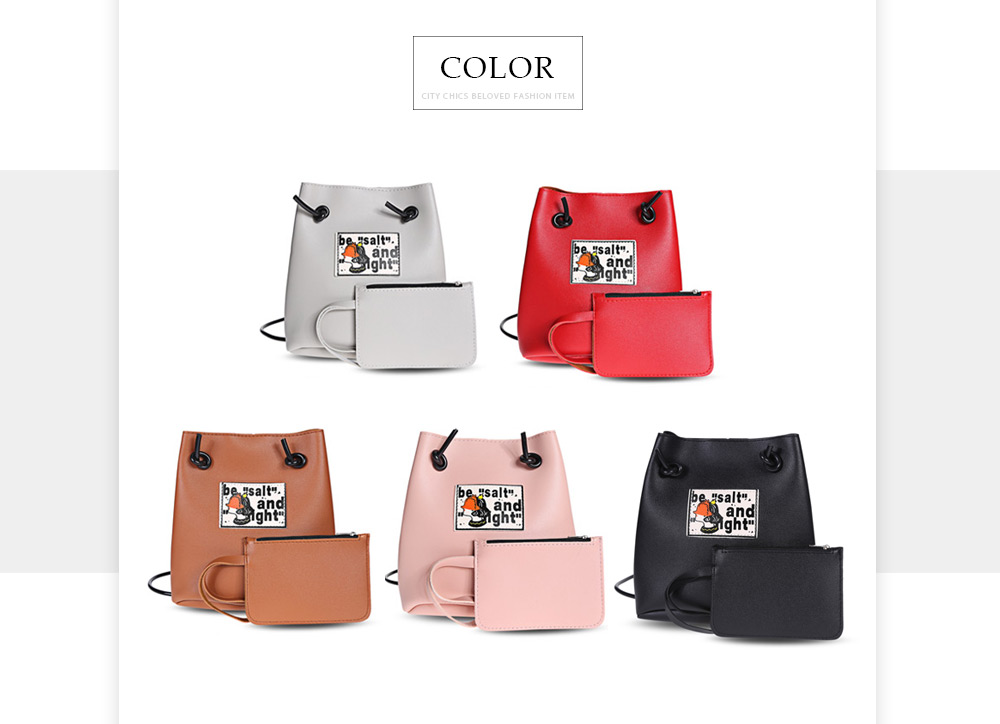 Guapabien Stylish Bucket Bags with Clutches Women Shoulder Crossbody Bag