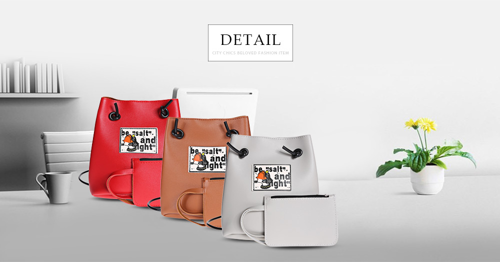 Guapabien Stylish Bucket Bags with Clutches Women Shoulder Crossbody Bag