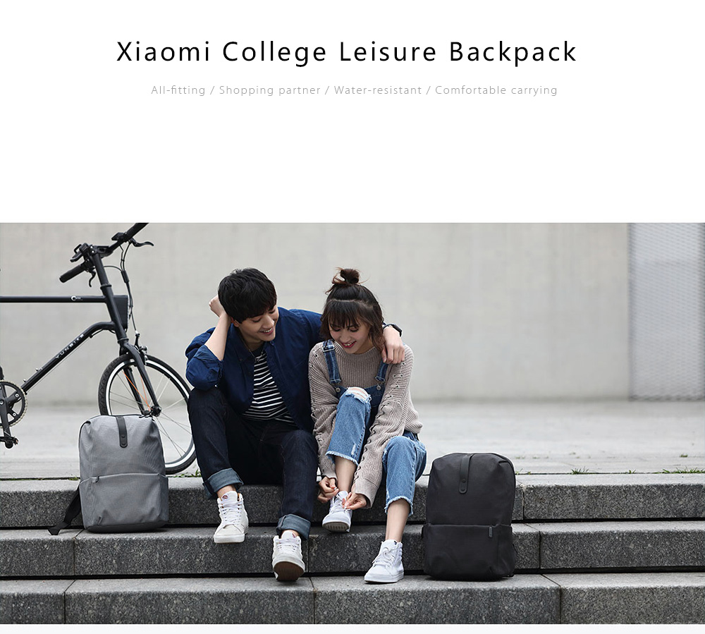 Xiaomi 20L Polyester College Leisure Backpack 15.6 inch Laptop Bag