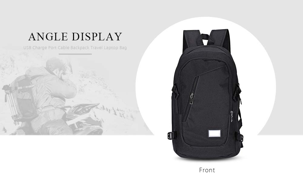 Guapabien External USB Charge Port Cable Laptop Bag Travel Backpack