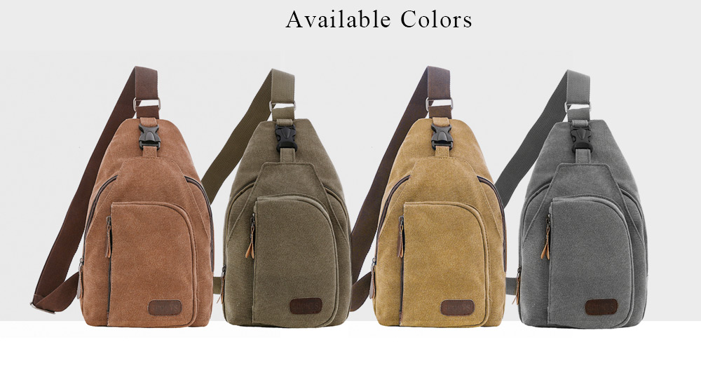 Durable Anti-theft Canvas Shoulder Bag for Men