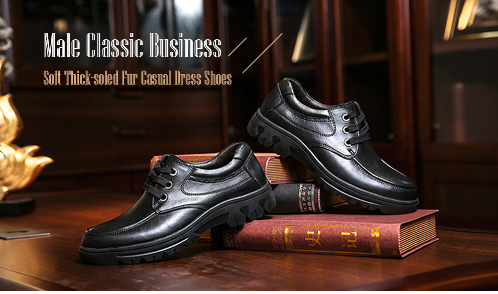 Business Breathable Soft Wearable Casual Leather Dress Shoes for Men