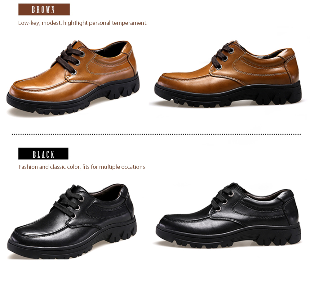 Business Breathable Soft Wearable Casual Leather Dress Shoes for Men