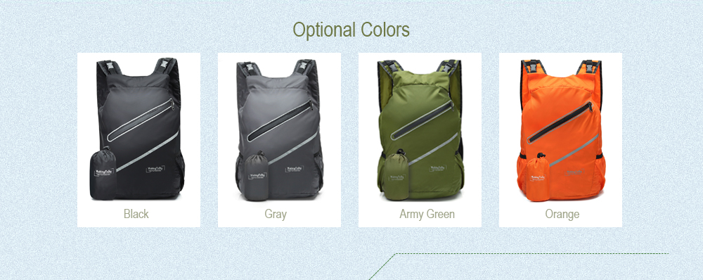 WalkingToSky Backpacks Foldable Lightweight Waterproof