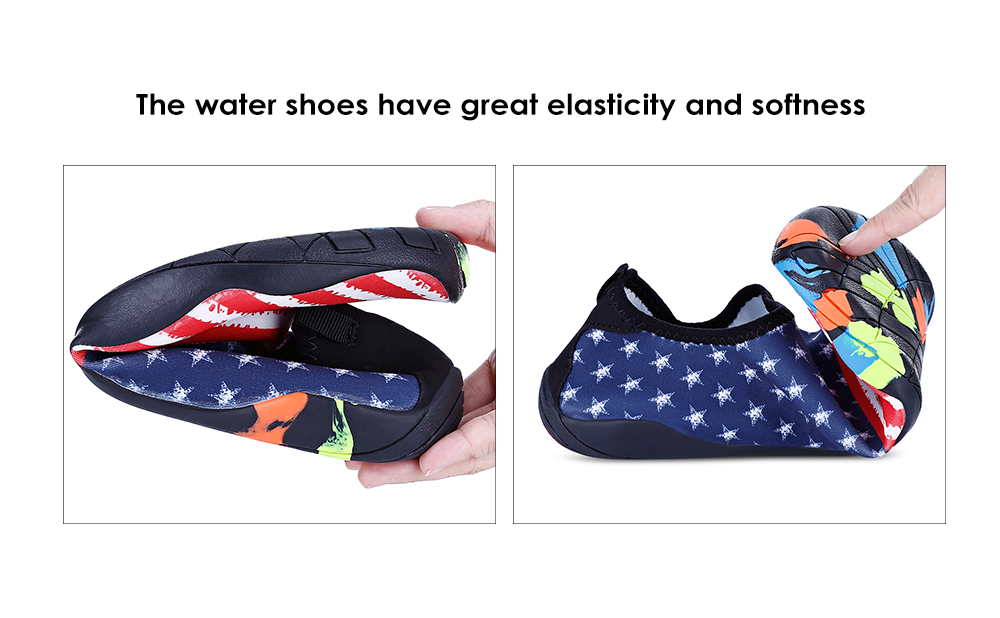 Outdoor Round Toe Quick-dry Non-slip Breathable Flat Heel Beach Men Water Shoes