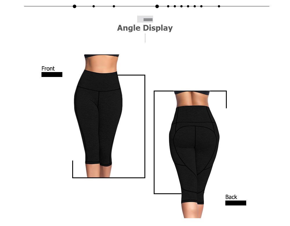 High Waist Skinny Pocket Elastic Yoga Women Cropped Pants