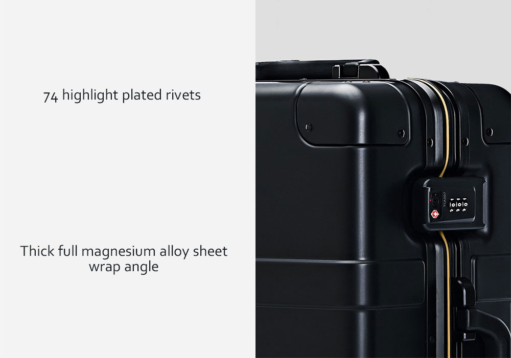 90FUN Metal 20 inch Travel Suitcase with Universal Wheel from Xiaomi Youpin