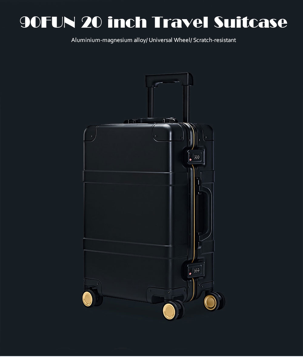 90FUN Metal 20 inch Travel Suitcase with Universal Wheel from Xiaomi Youpin