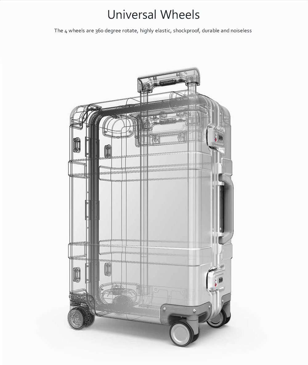 90FUN Metal 20 inch Travel Suitcase with Universal Wheel from Xiaomi Youpin