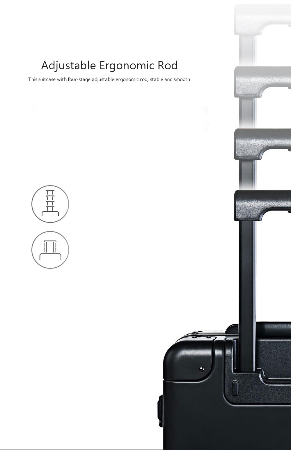 90FUN Metal 20 inch Travel Suitcase with Universal Wheel from Xiaomi Youpin