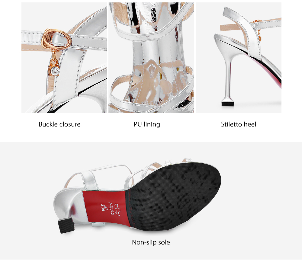 Open Toe Criss-cross Ankle Strap Stiletto Heel Sandals Women Gladiator Shoes