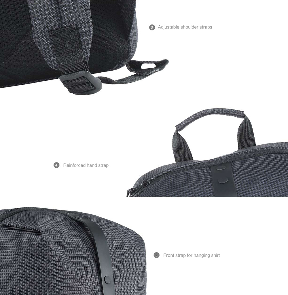 Xiaomi Trendy Plaid Water-resistant School Laptop Backpack