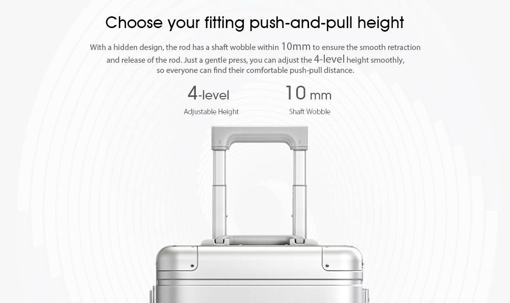 Xiaomi 20-inch Metal Travel Suitcase with Universal Wheel