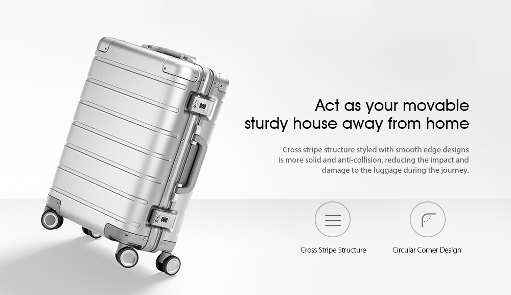 Xiaomi 20-inch Metal Travel Suitcase with Universal Wheel