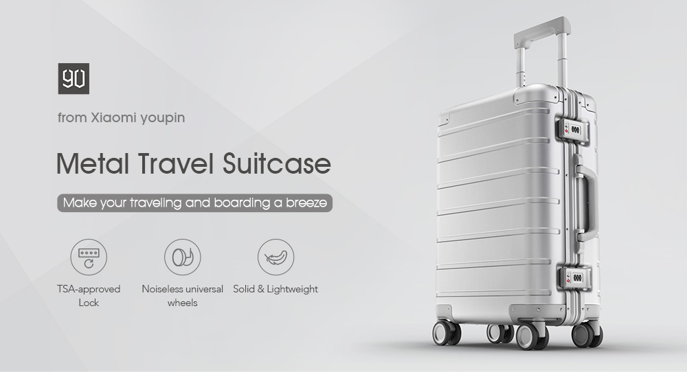 Xiaomi 20-inch Metal Travel Suitcase with Universal Wheel