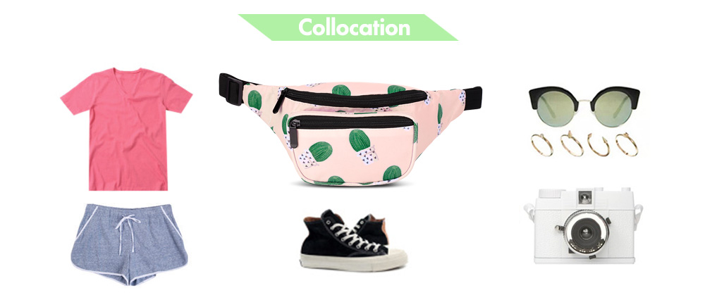 Guapabien Stylish Print Waist Bag Pouch Adjustable Belt for Women